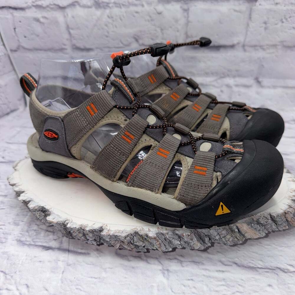 Keen Newport H2 Men's Size 9 US Gray Orange Closed Toe Water Hiking Sandals